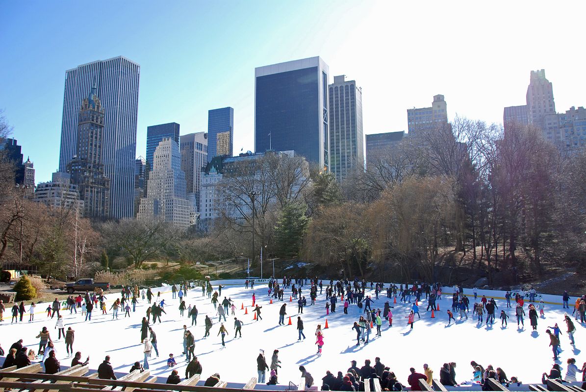 09C Wollman Rink And Buildings On Southwest Of Central Park 62 St In February